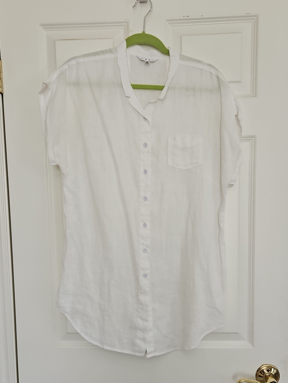 Cabi Linen White Button-Up